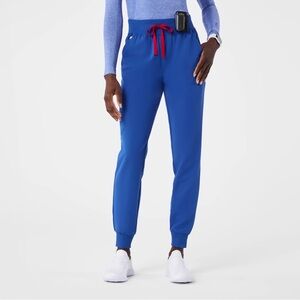 Figs Winning Blue High Waisted Joggers